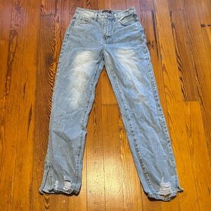 Light Blue Distressed Jeans